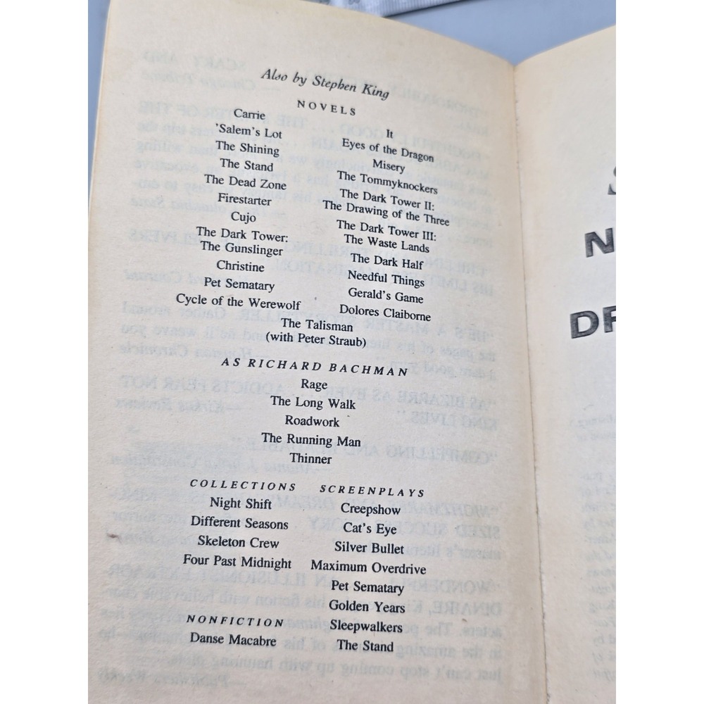 Nightmares And Dreamscapes By Stephen King. 1994 1st Signet Printing Edition - Picture 8 of 11
